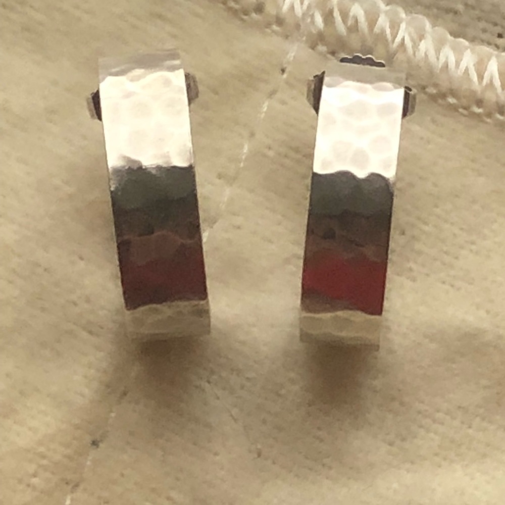 James Avery Hammered Hoop Simplicity Earrings
